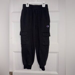 Champion Black Jogger Pants with Cargo Pockets